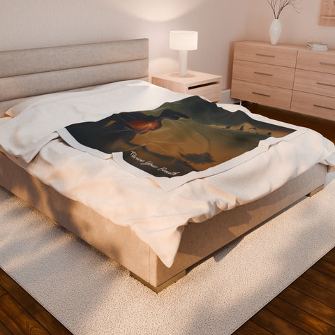 Revive Your Breath – Inspirational Lungs & Birds Blanket | Motivational Healing Throw for Wellness & Relaxation