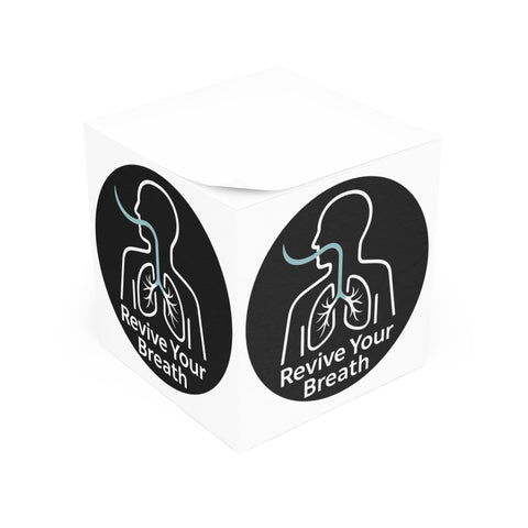 Motivational Note Cube for Healthcare Workers | Desk Accessory & Self - Care Reminder - Revive Your Breath