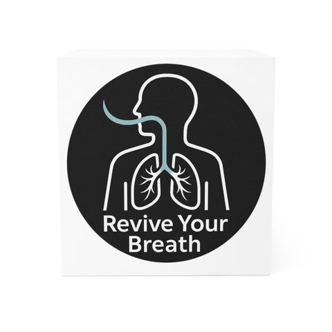 Motivational Note Cube for Healthcare Workers | Desk Accessory & Self - Care Reminder - Revive Your Breath