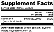 Vitamin D3 2,000 IU - Revive Your Breath